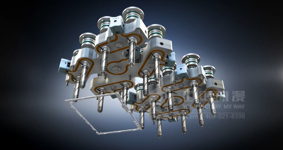 熱流道系統(tǒng)產(chǎn)品演示三維動畫 熱流道系統(tǒng)產(chǎn)品演示三維動畫