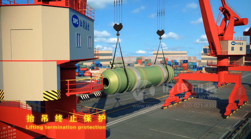 門機抬吊控制系統(tǒng)三維動畫 門機抬吊控制系統(tǒng)三維動畫